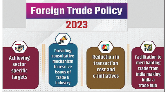 नई विदेश व्यापार नीति 2023: महत्वपूर्ण स्तंभ, दृष्टिकोण, भारत के विदेशी व्यापार की स्थिति एवं प्रमुख पहल (UPSC नोट्स)